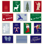 Jeu de timbres de Noël