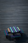 Colorful picnic table