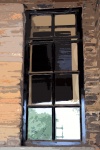Cutout image of cottage window