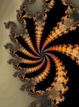 Espiral decorativa fractal