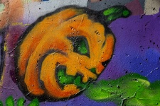 Evil Pumpkin Graffiti