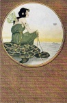 Fata ragazza su una tartaruga R. Kirchne