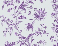 Floral Purple Swirls Background