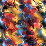 Fractal naadloos kleurrijke achtergrond