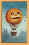 Balão de ar quente 1909 do Dia das Bruxa