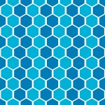 Hexagon Blue Pattern Background