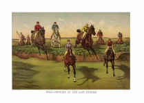Paard schilderij Vintage Print