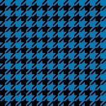 Houndstooth Pattern Niebiesko-czarny