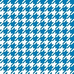 Houndstooth Pattern Blue White