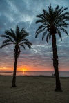 Idyllisk soluppgång på en Costa Blanca