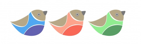 Illustrated birds