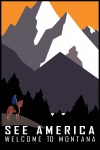 Poster de călătorie în Montana