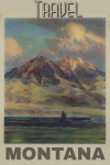 Plakat podróżniczy Montana Vintage