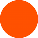 Oranje cirkel