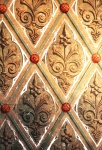 Ornate Cement Wall Background