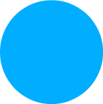 Brčál modrý kruh