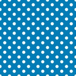 Polka Dots Blauw Wit