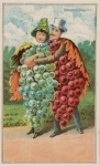 Pressed Grapes Loving Couple