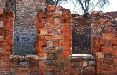 Remnants Of Walls Of A Fort In Ruin