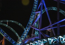 Rollercoaster after dark