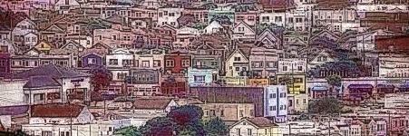 Banner del suburbio de San Francisco