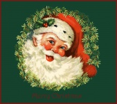 Santa Claus šťastný obličej