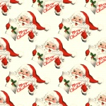 Santa Claus Retro Background