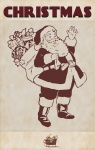 Santa Poster voor kerstvlag