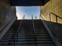 Escadas do estádio