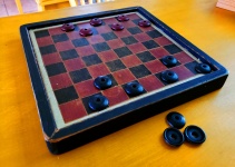 Tablero de juego Vintage Checkers