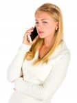 Woman Talking On A Phone