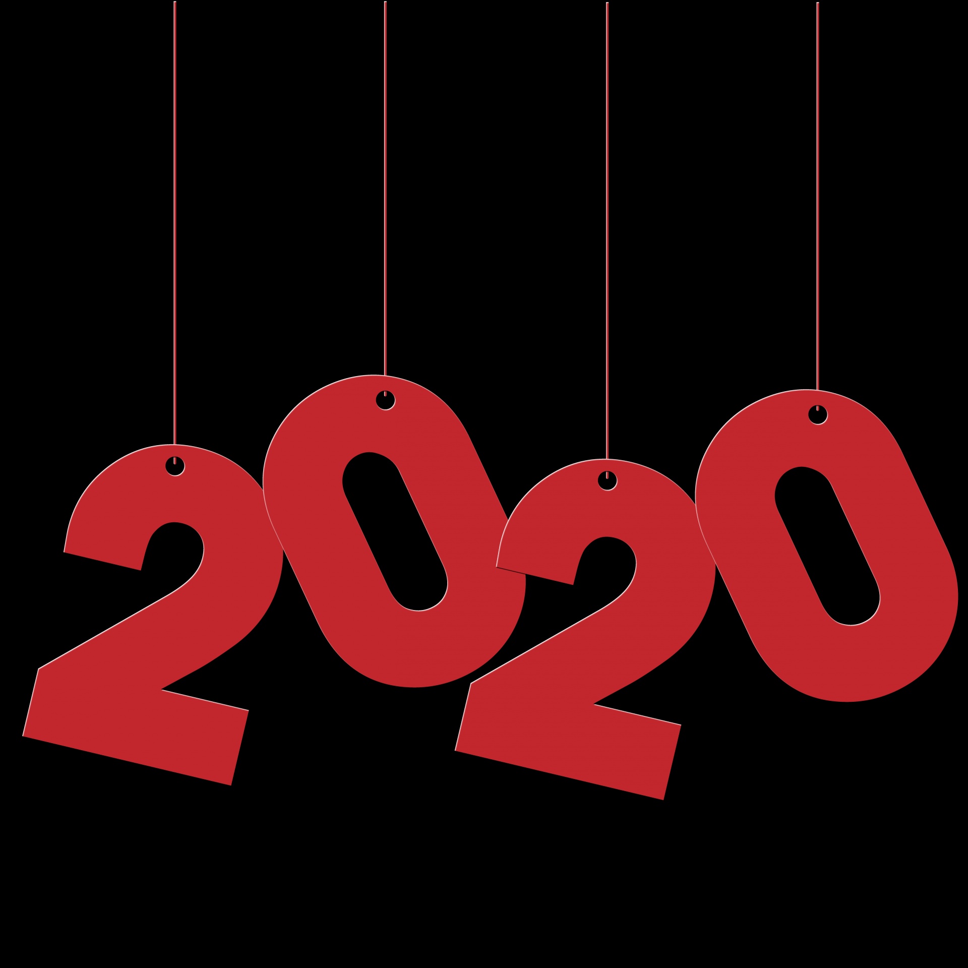 Nový rok 2020 čísla