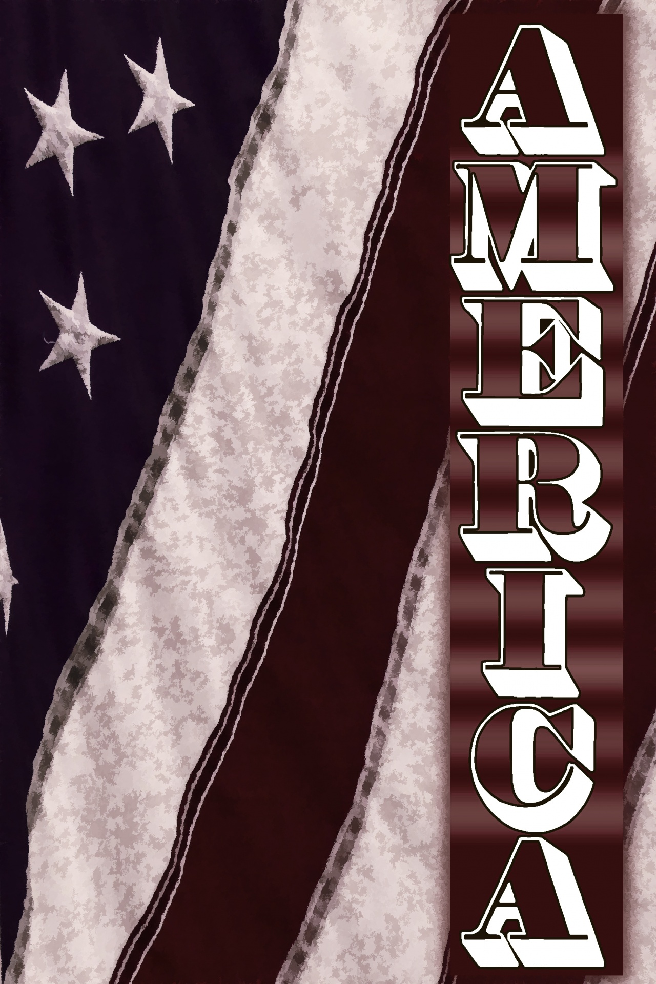 Americká vlajka plakát