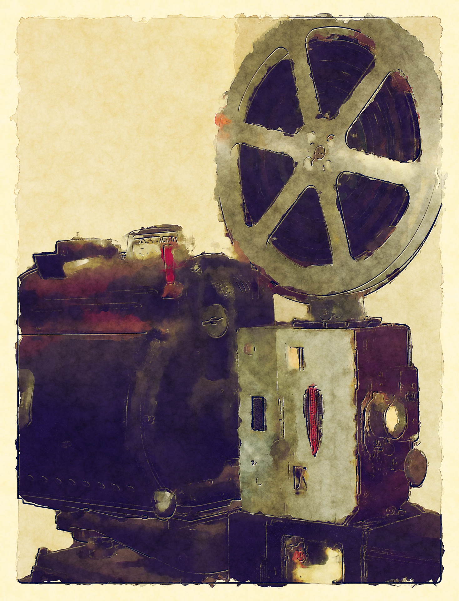 Starožitný filmový projektor