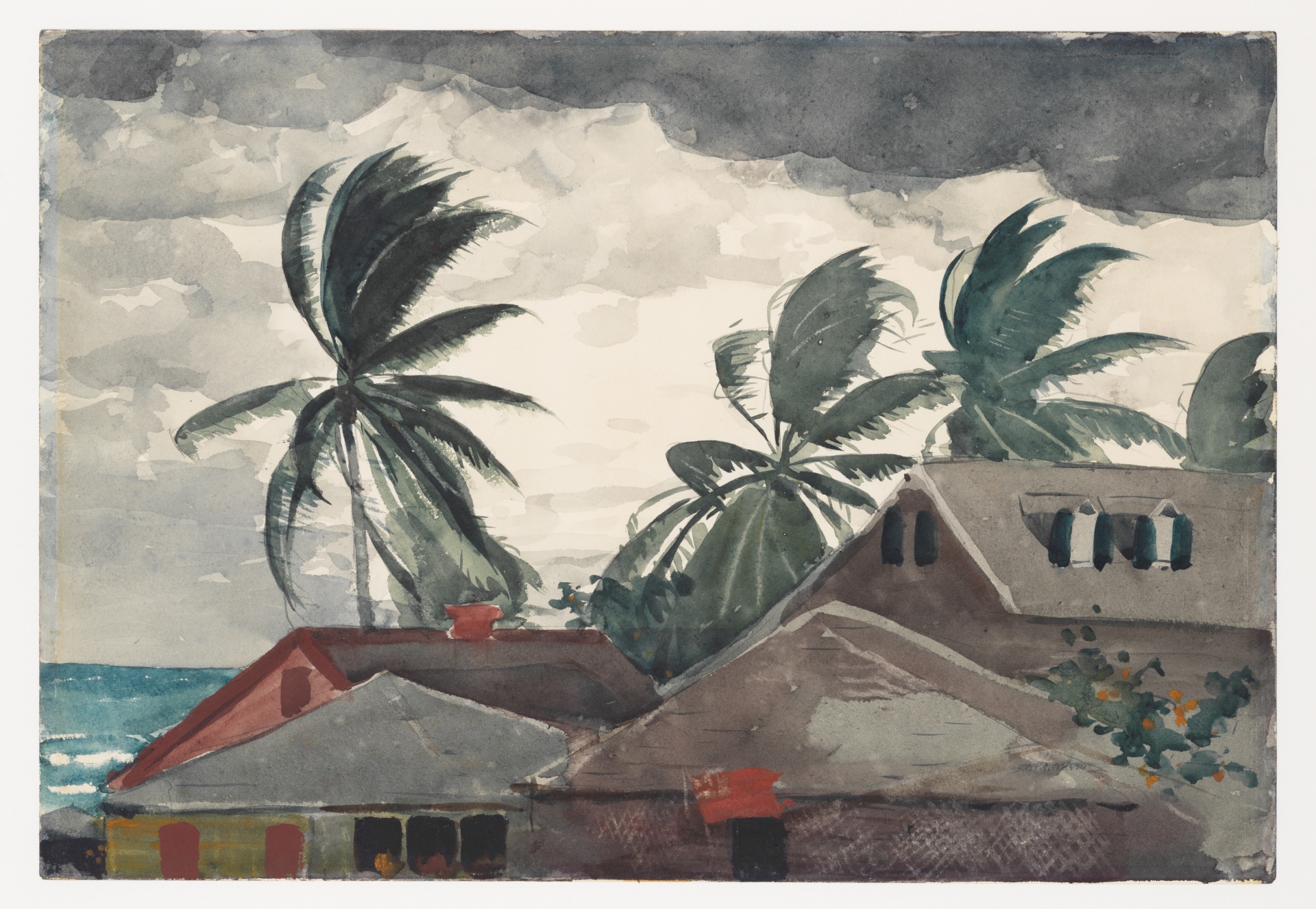 Huracán de Bahamas Winslow Homer