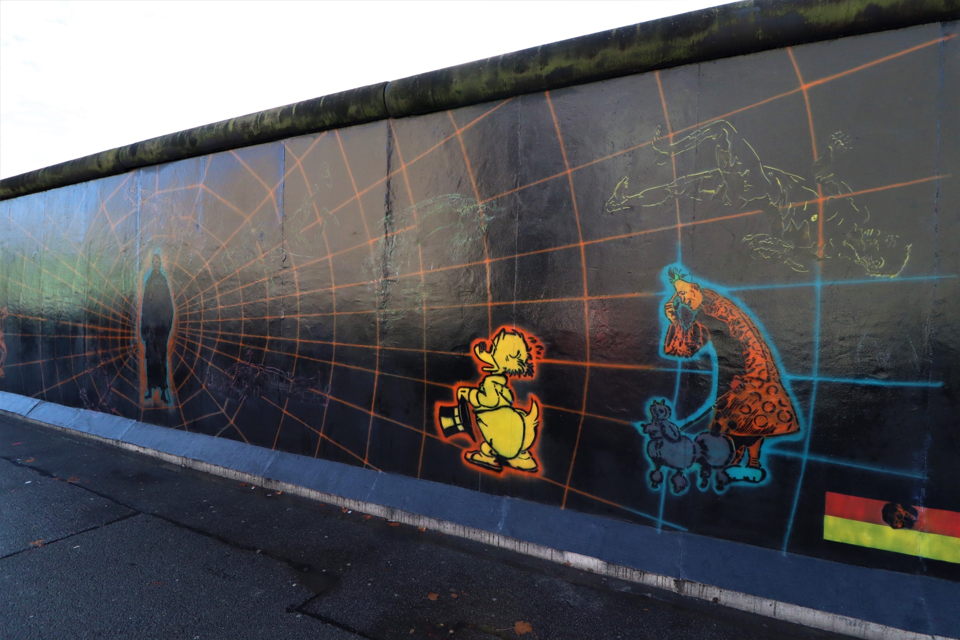 Berlin Wall keleti oldalán található gal