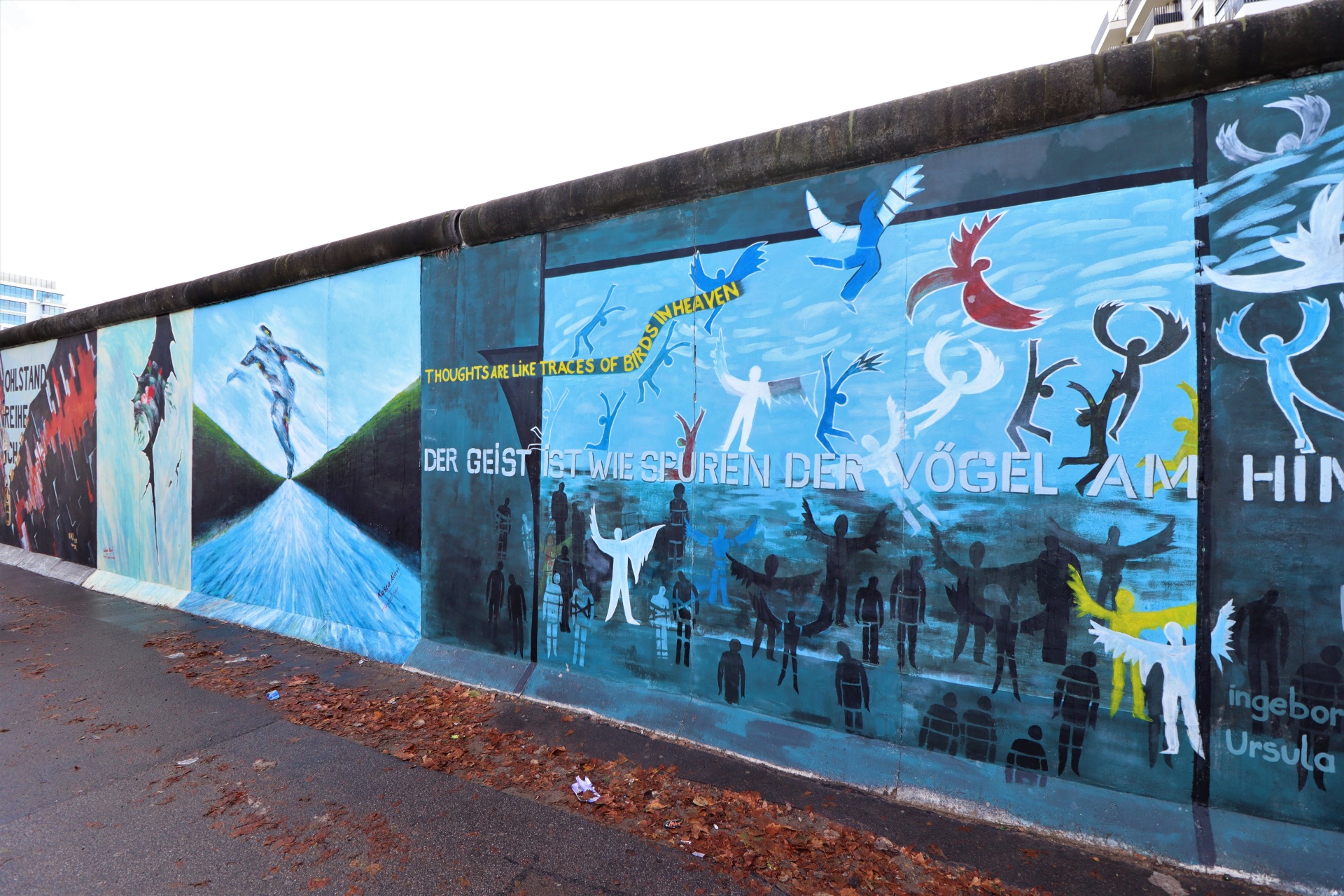 Berlínská zeď na východní straně galerie