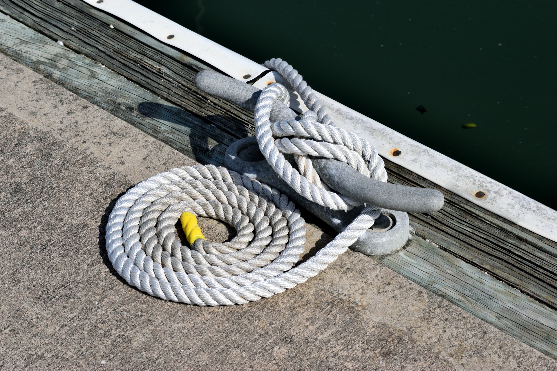 Amarre de cuerda de barco