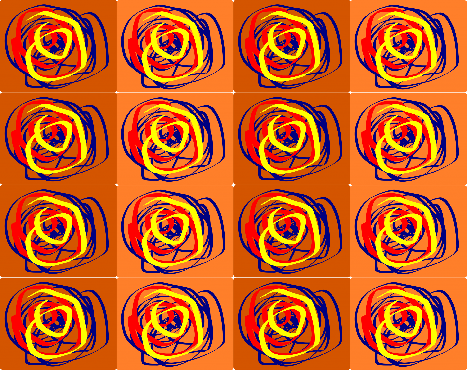 Bright Swirl Repeating Tile Pattern