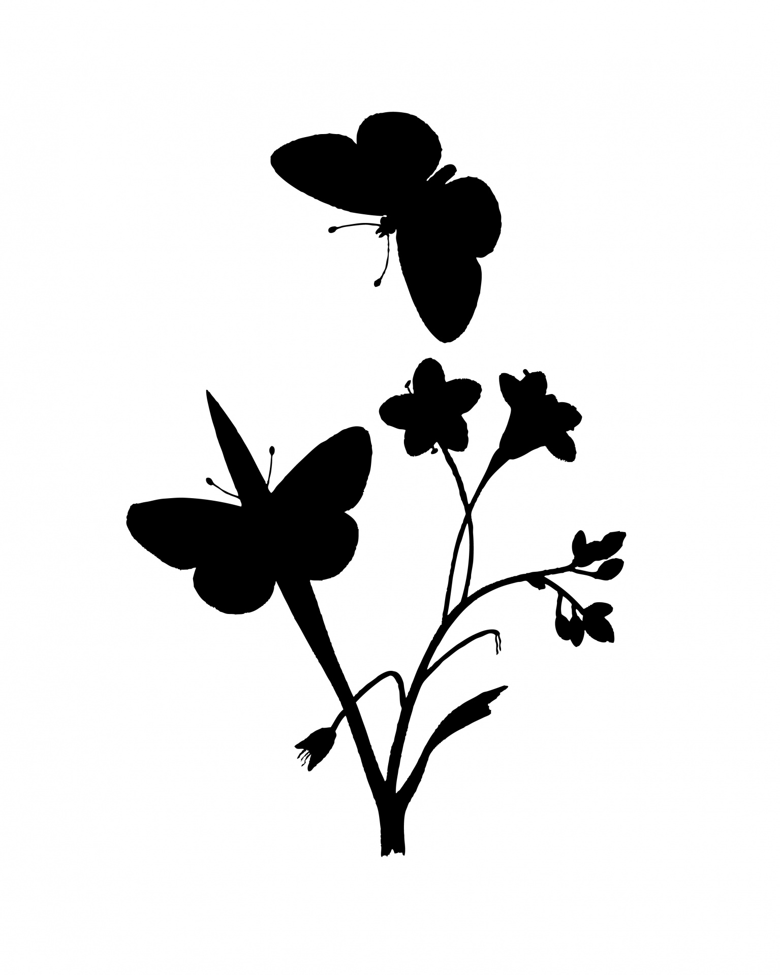 Butterfly Silhouette Clipart