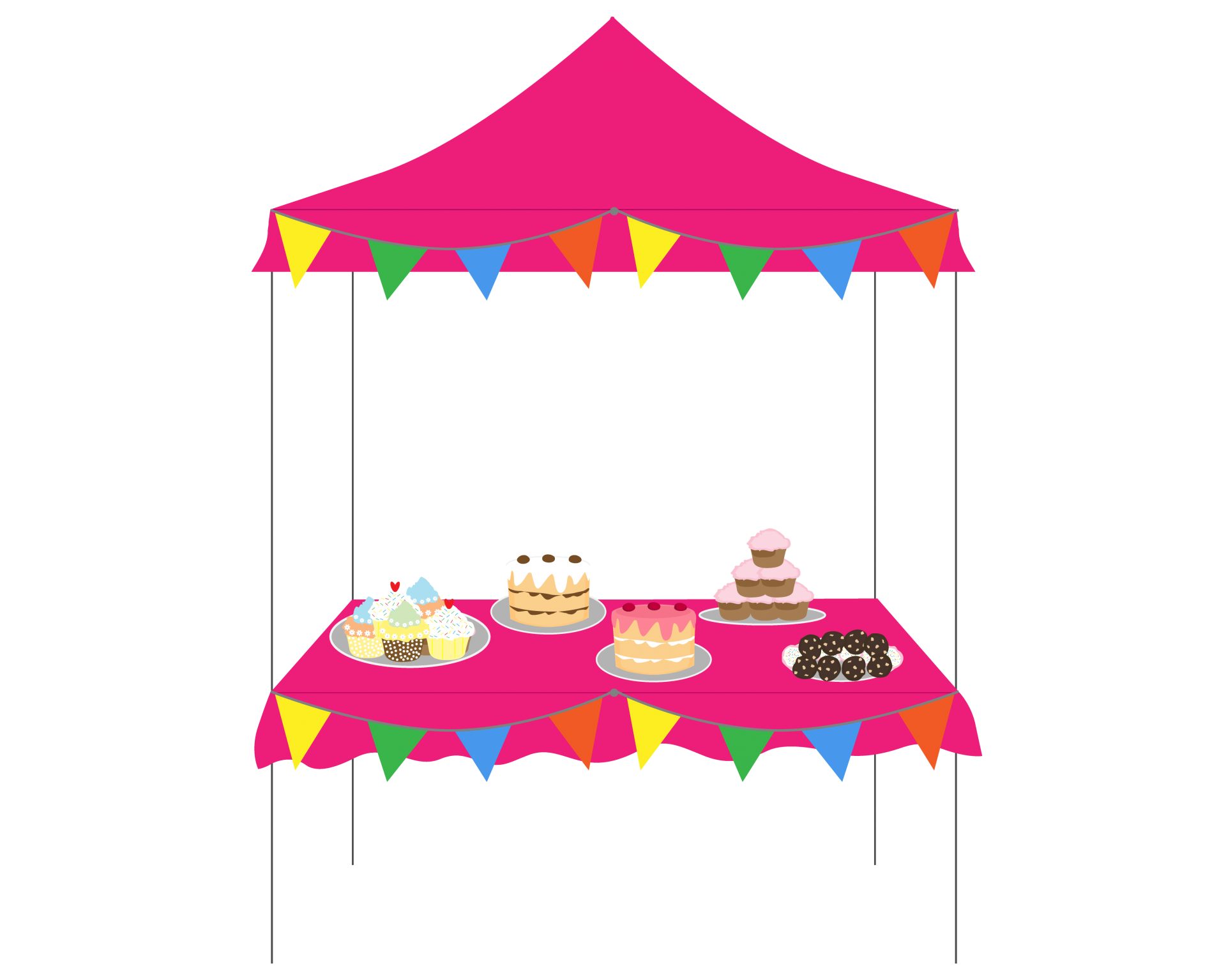 Pasteles, Exhibición De Cupcakes