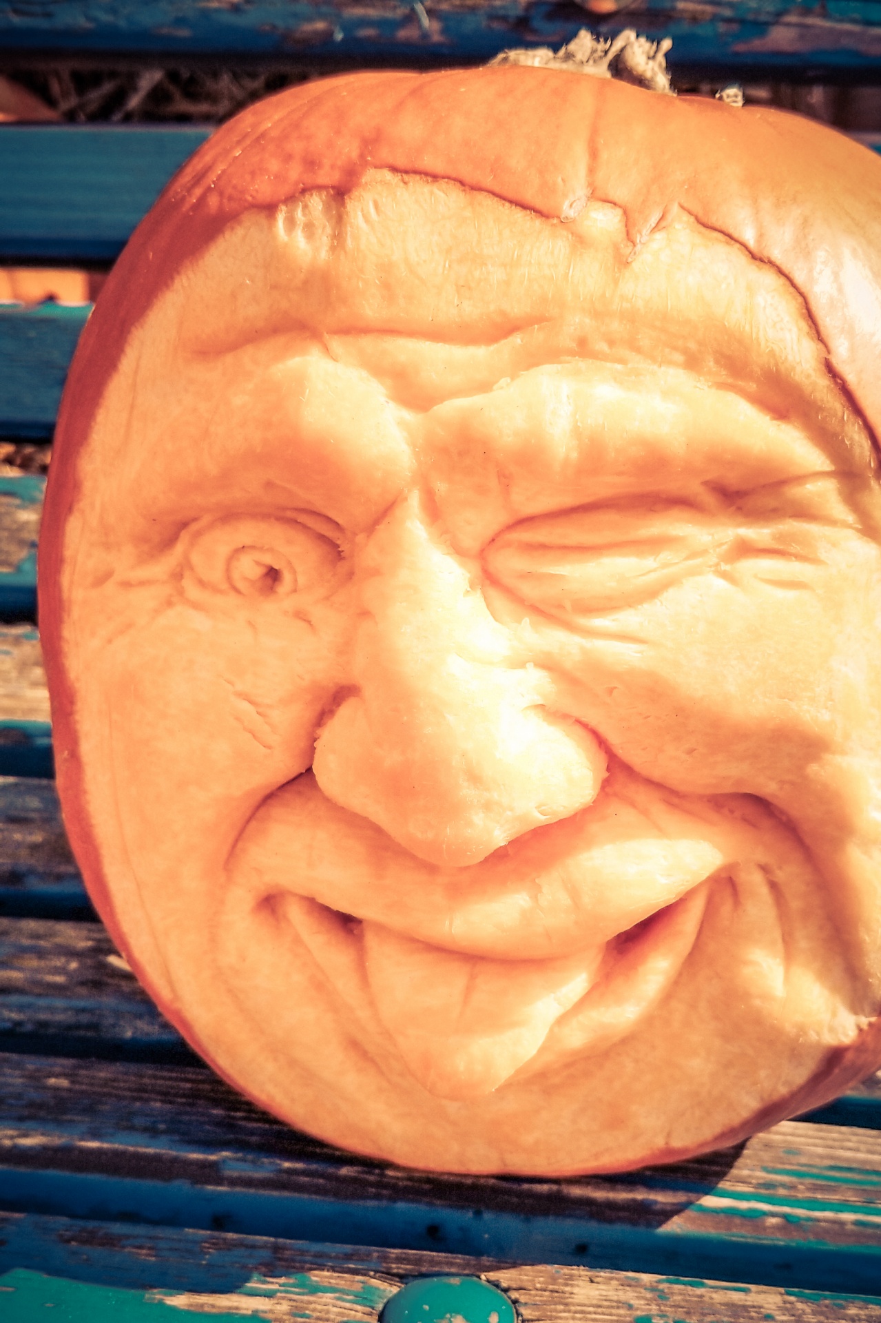 Carved Pumpkin Face