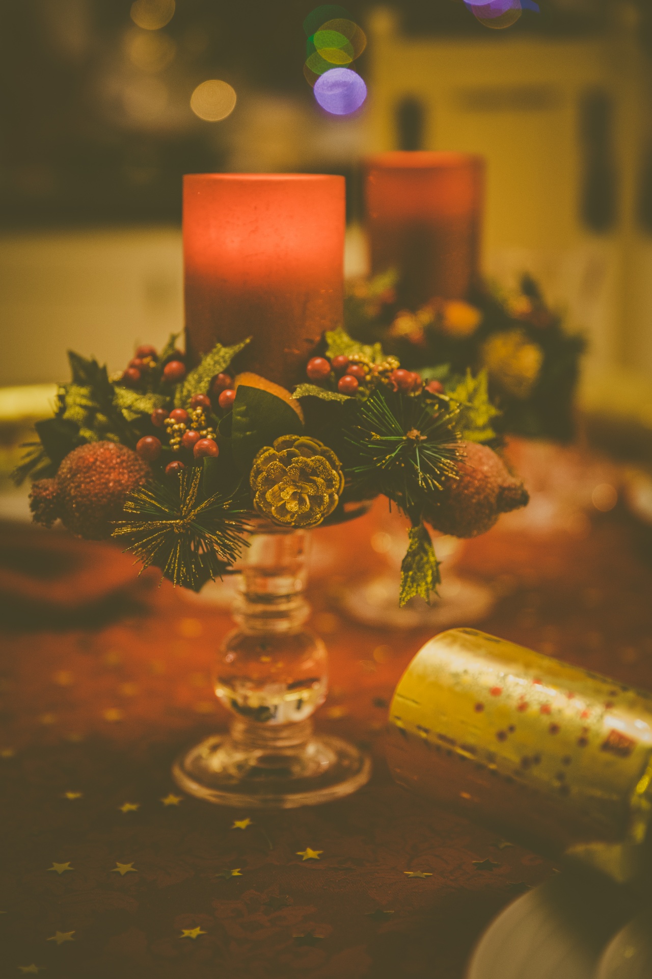 Vánoční svíčka na stůl