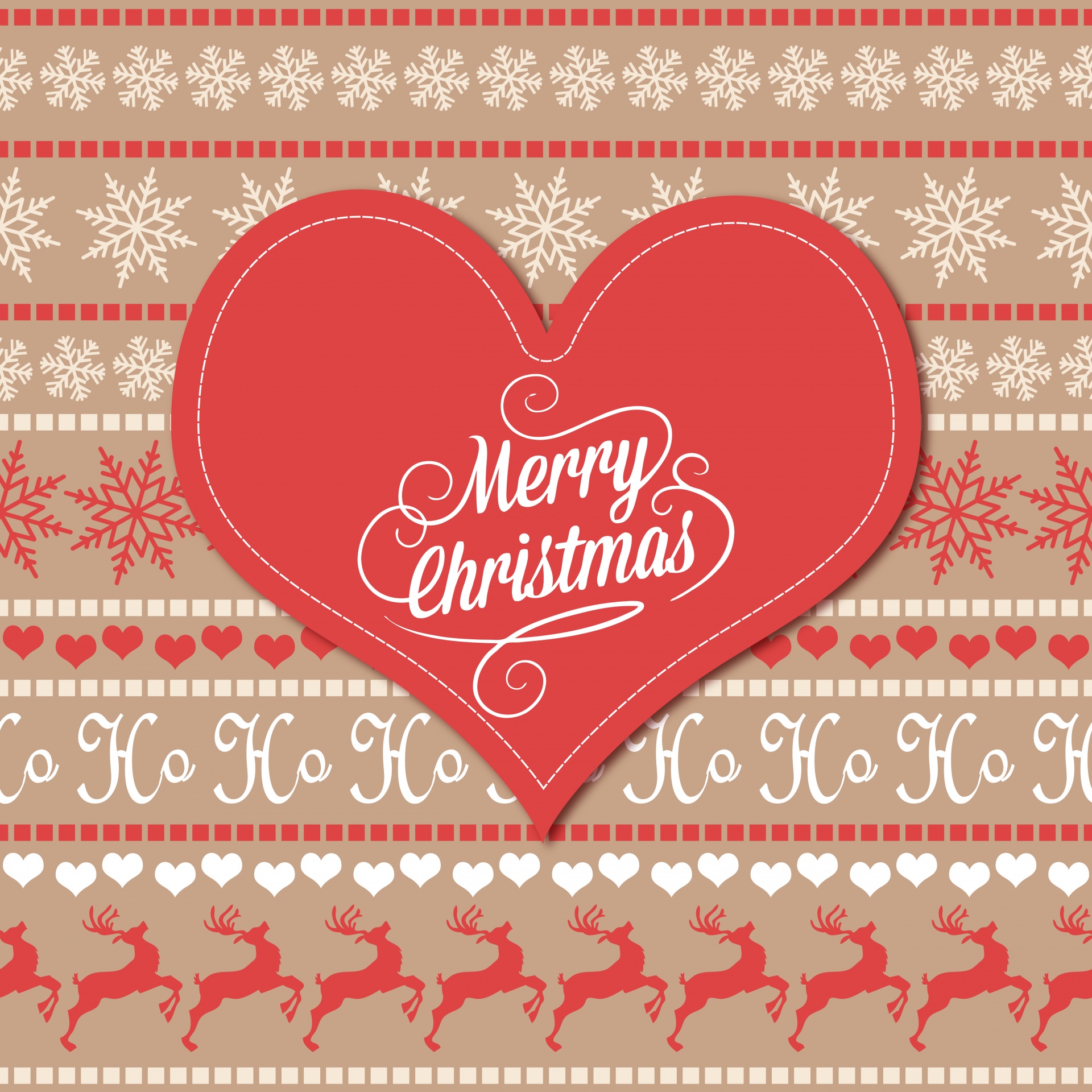 Christmas Card Pattern Background