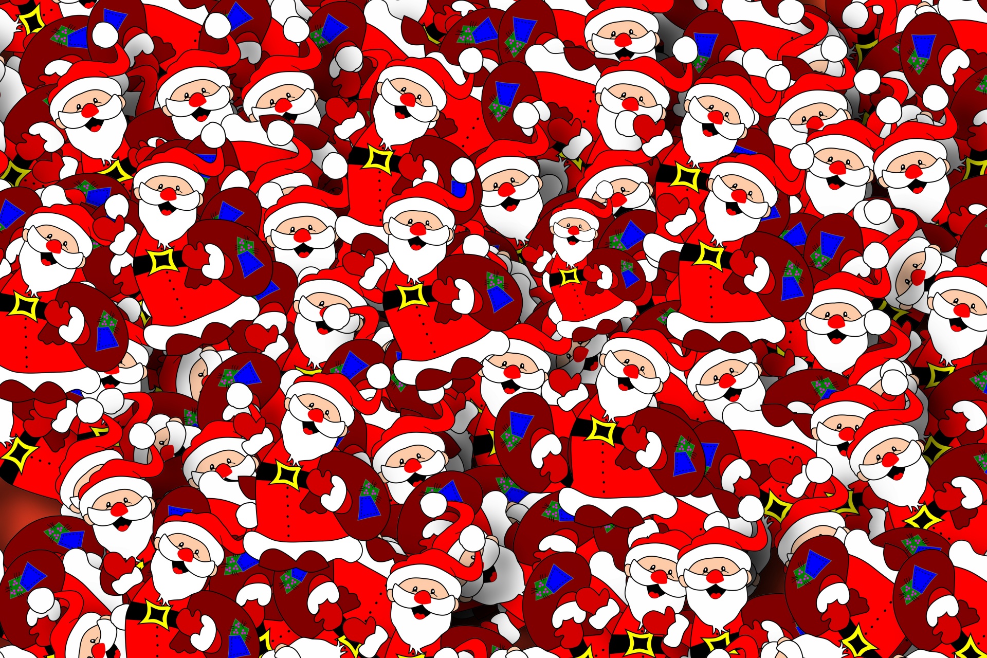 Vánoční Santa Claus vzor