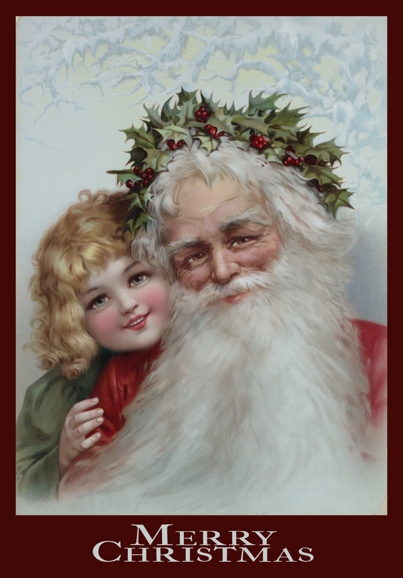 Vánoční Santa plakát Remix