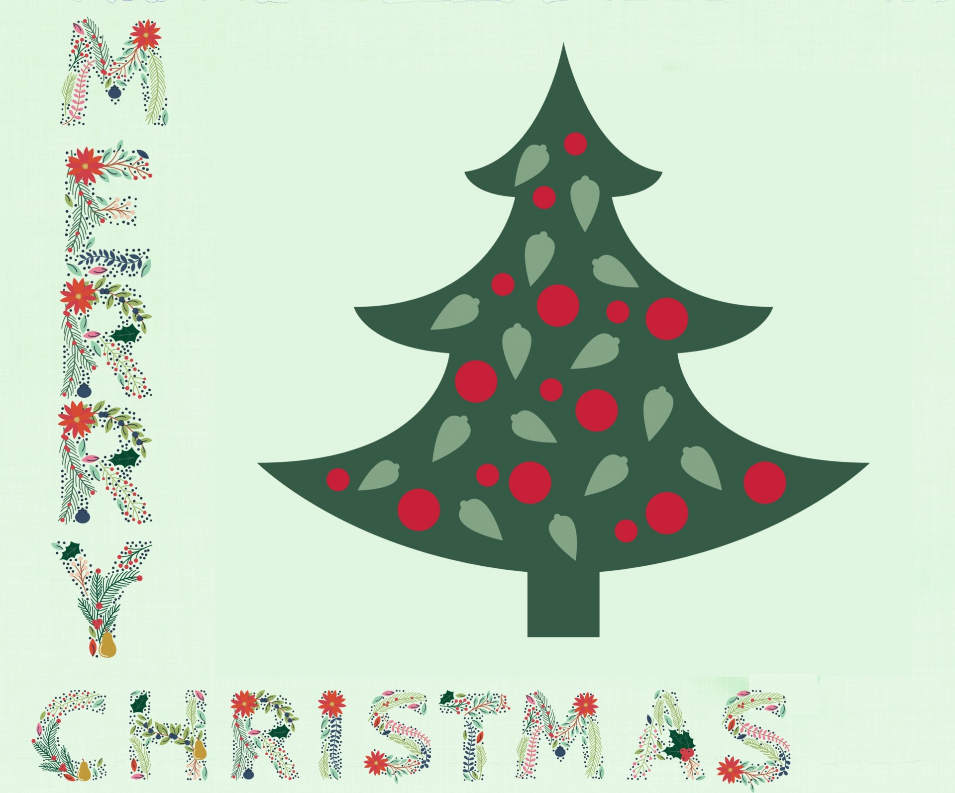 Cartão da árvore de Natal