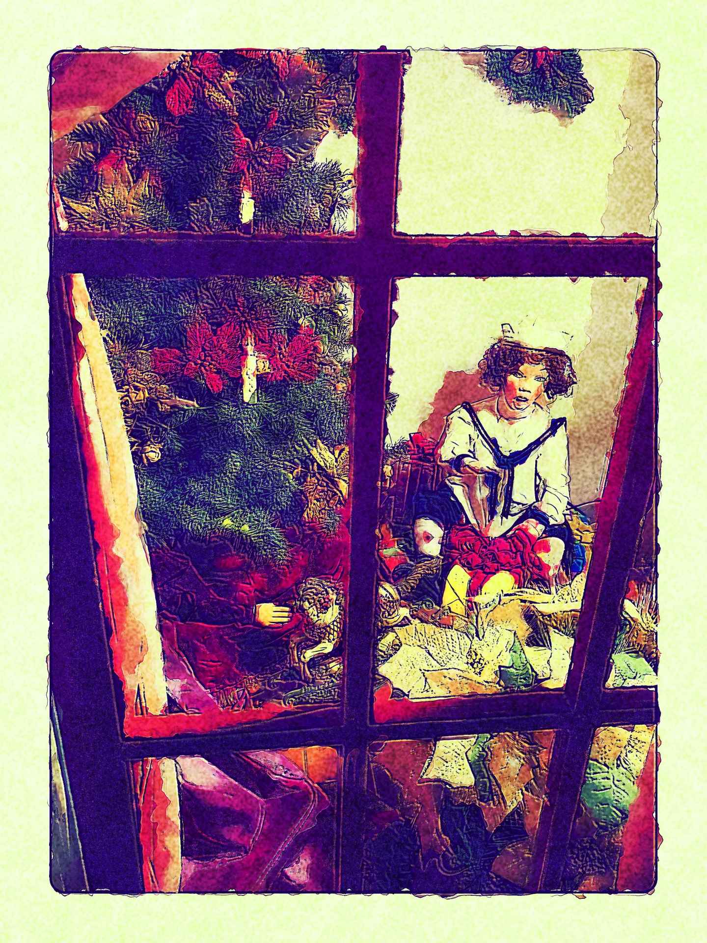 Vánoční okno 1