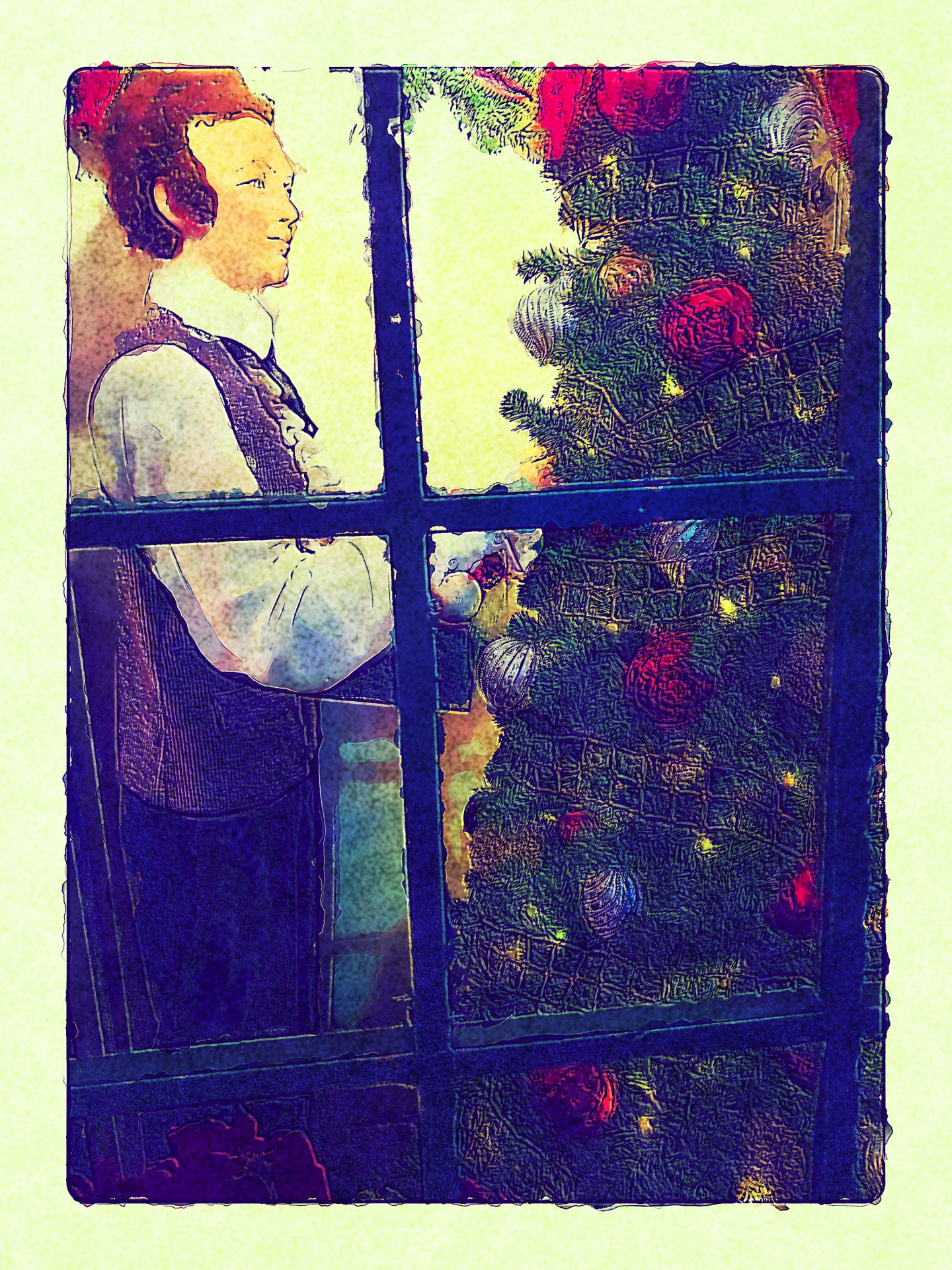 Vánoční okno 6