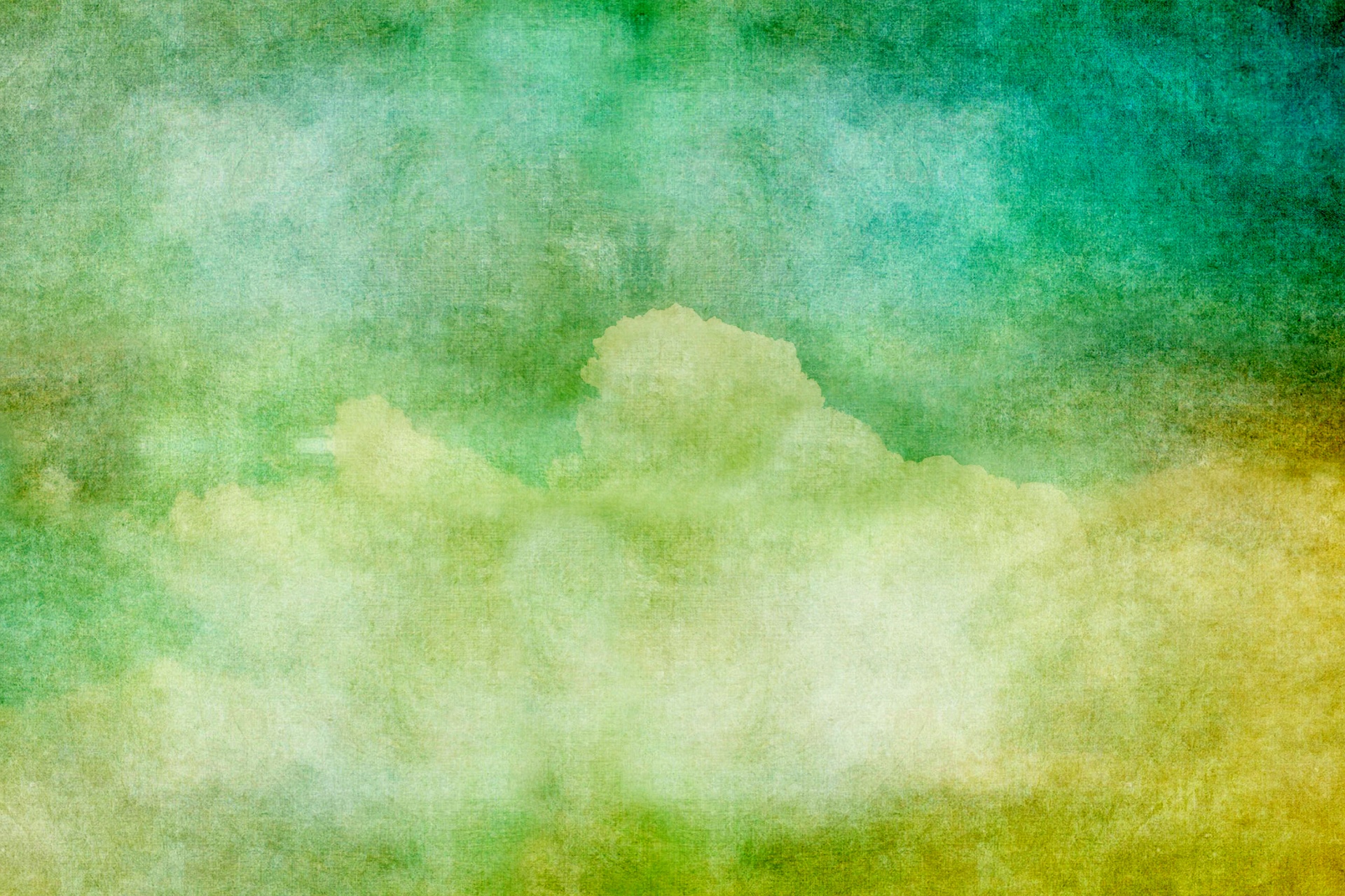 Pintura do vintage das nuvens